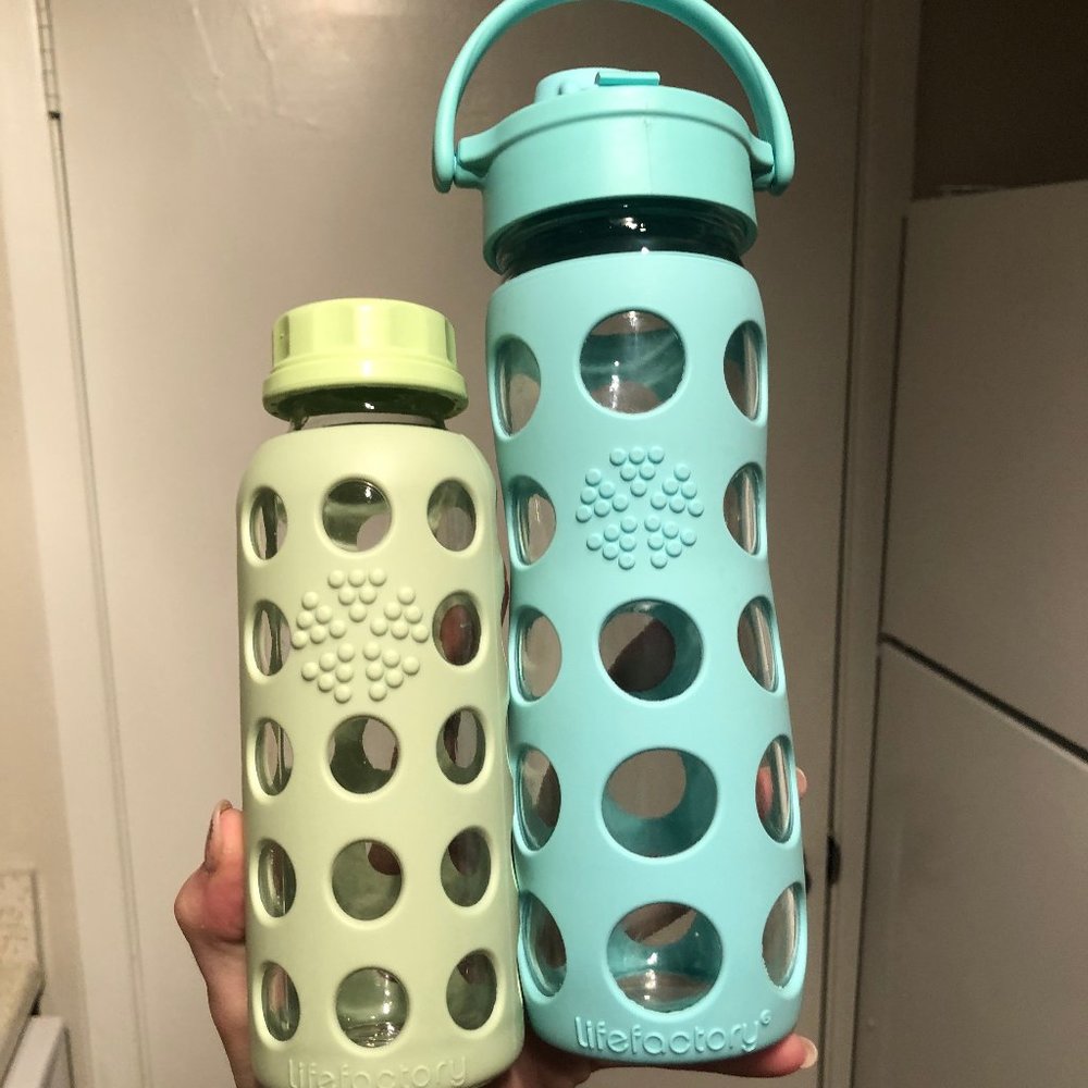 DUO of LifeFactory Glass Bottles